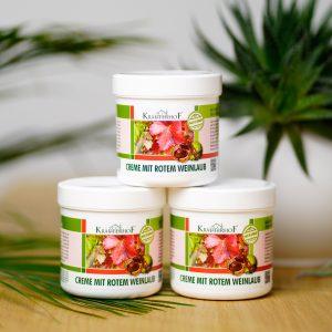 Krema za žile z izvlečkov rdečega listja trte in Kostanja  250 ml